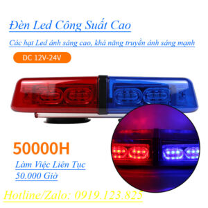 Đèn chớp xe cảnh sát Police (xanh - đỏ)